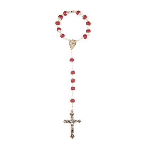 Crimson Glory Rear View Mirror Chaplet