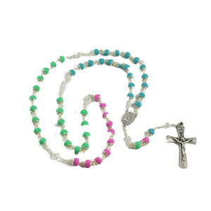 Gardenia Tri Color Rosary